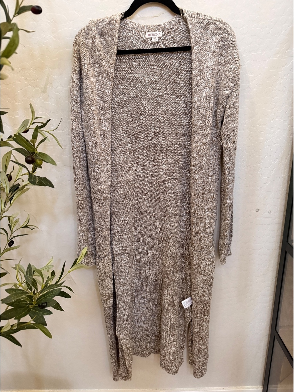 Merona long open cardigan